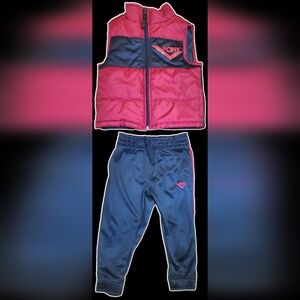 2T Boys PonyVest and Track Pants Set